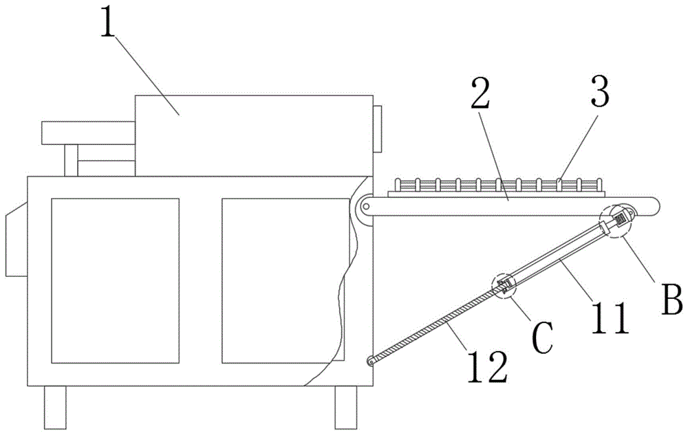 一种具有出料防护结构的中频透热炉的制作方法