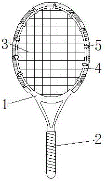 一种防断线的网球拍的制作方法
