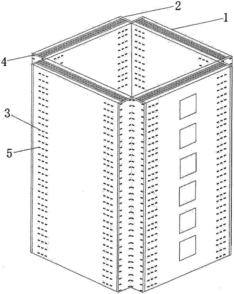 一种预制装配式正交胶合木混凝土复层核心筒结构的制作方法