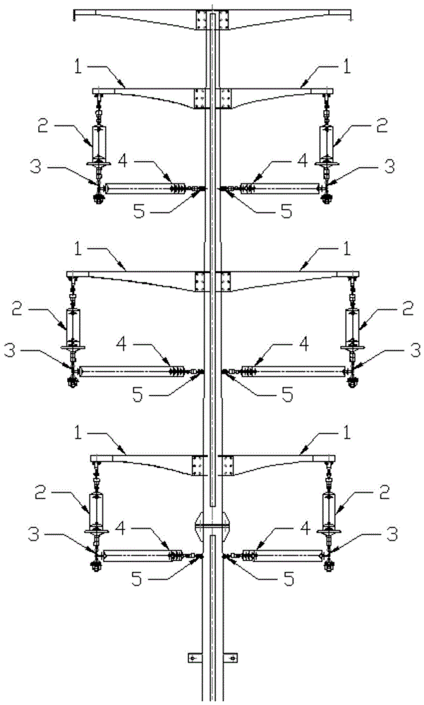 紧凑型直线双回路系列钢管杆的制作方法