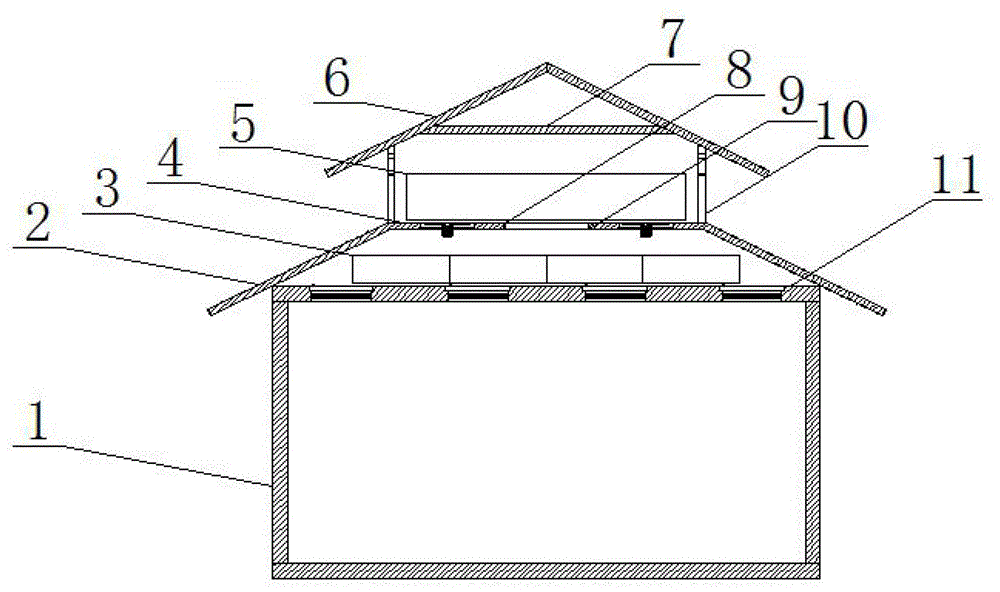 一种可调节屋顶温度的建筑装置的制作方法