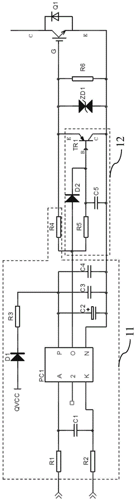 单电源自举的IGBT驱动电路的制作方法