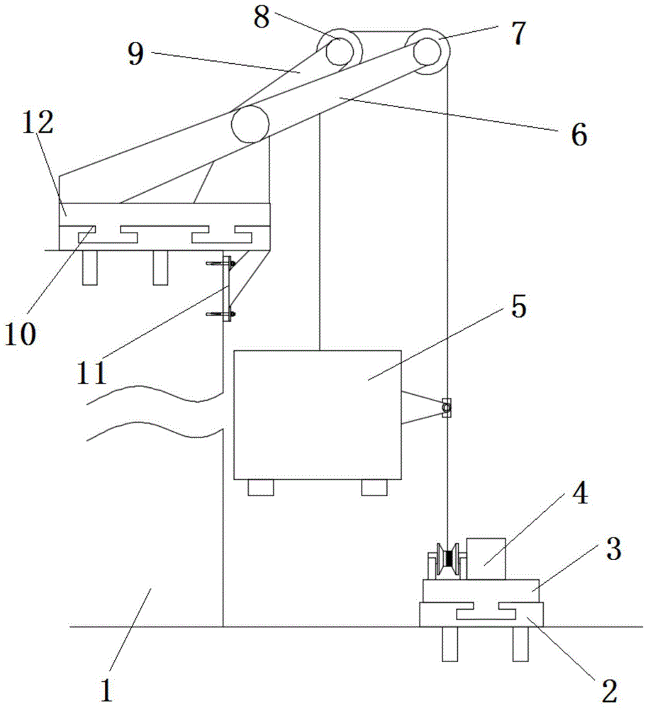 一种建筑施工用的轨道式起重装置的制作方法