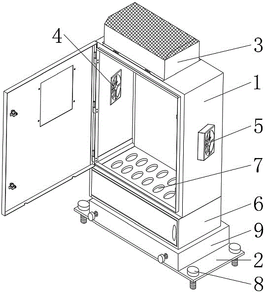 一种新型防潮耐高温的电气柜的制作方法