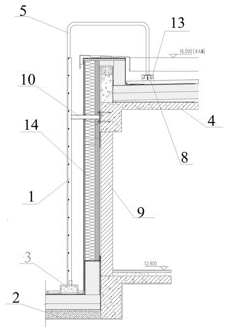 本实用新型涉及建筑施工领域,具体属于一种能有效避冷热桥现象的屋面