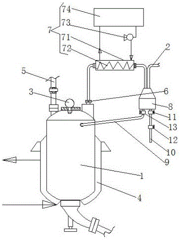 一种2-噻吩乙腈粗液低压蒸馏罐的制作方法