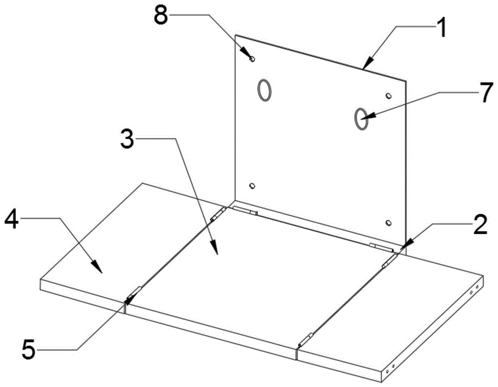 墙面折叠拓展置物架的制作方法