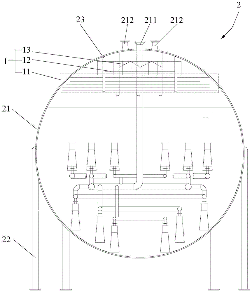 多级复合蒸汽脱水结构及蓄热器的制作方法