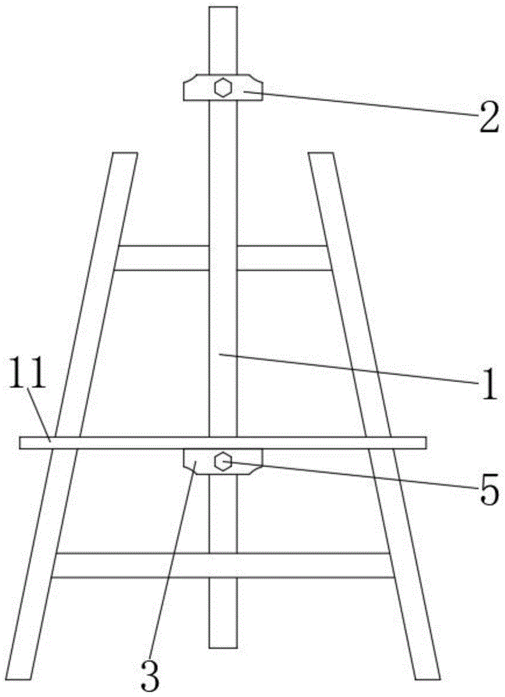 一种环境设计用调节式画架的制作方法