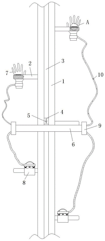 一种电力建设用攀爬安全防护装置的制作方法