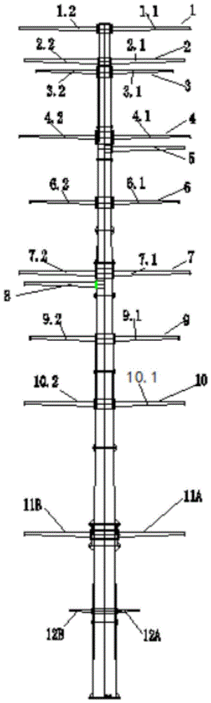 四回路电缆终端钢管杆的制作方法