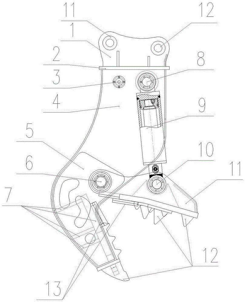 一种改进型液压破碎钳的制作方法