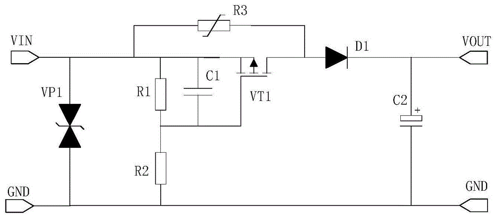 一种应用于终端、中压载波及电表类产品的启动限流电路的制作方法