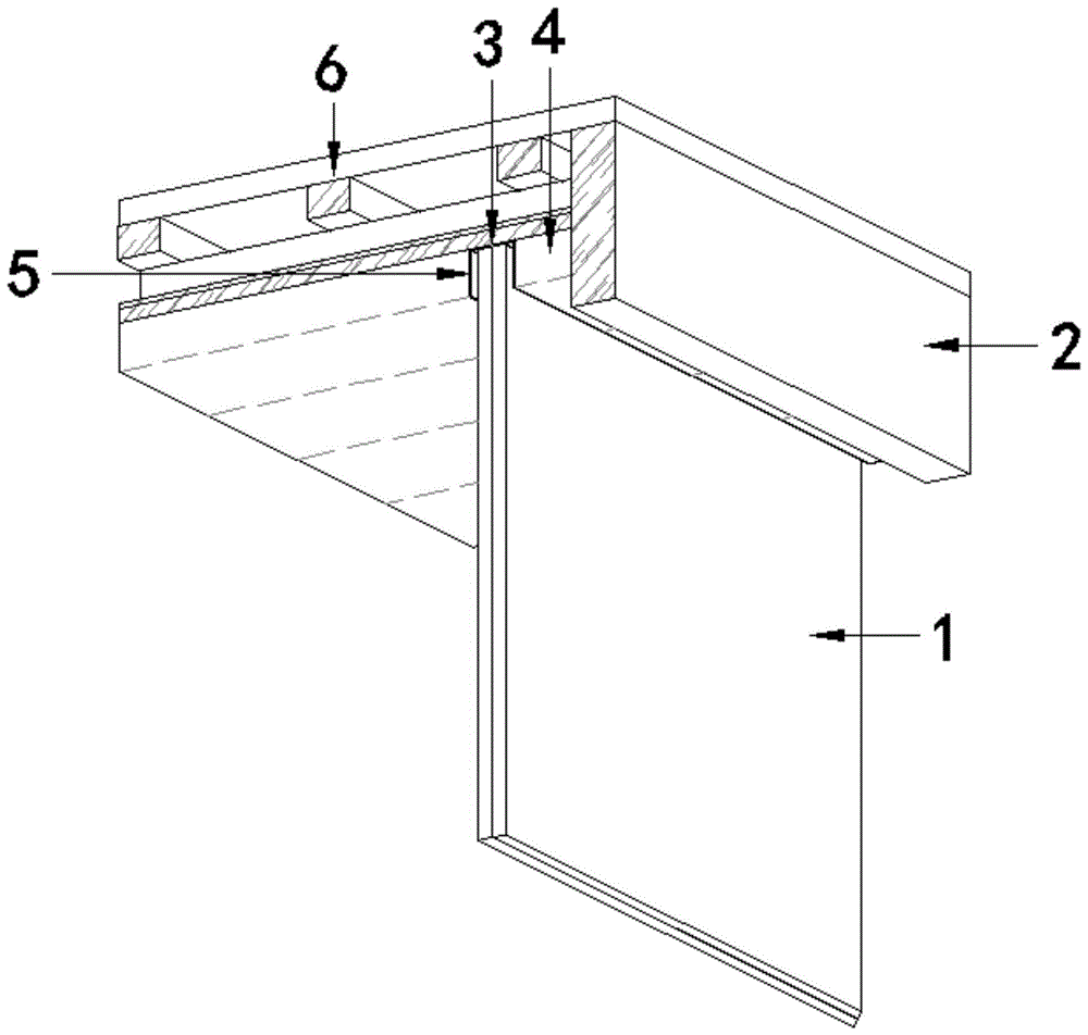 一种木结构建筑装潢用玻璃幕墙安装节点的制作方法