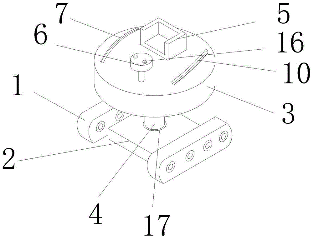 一种旋转底座式玩具挖掘机的制作方法