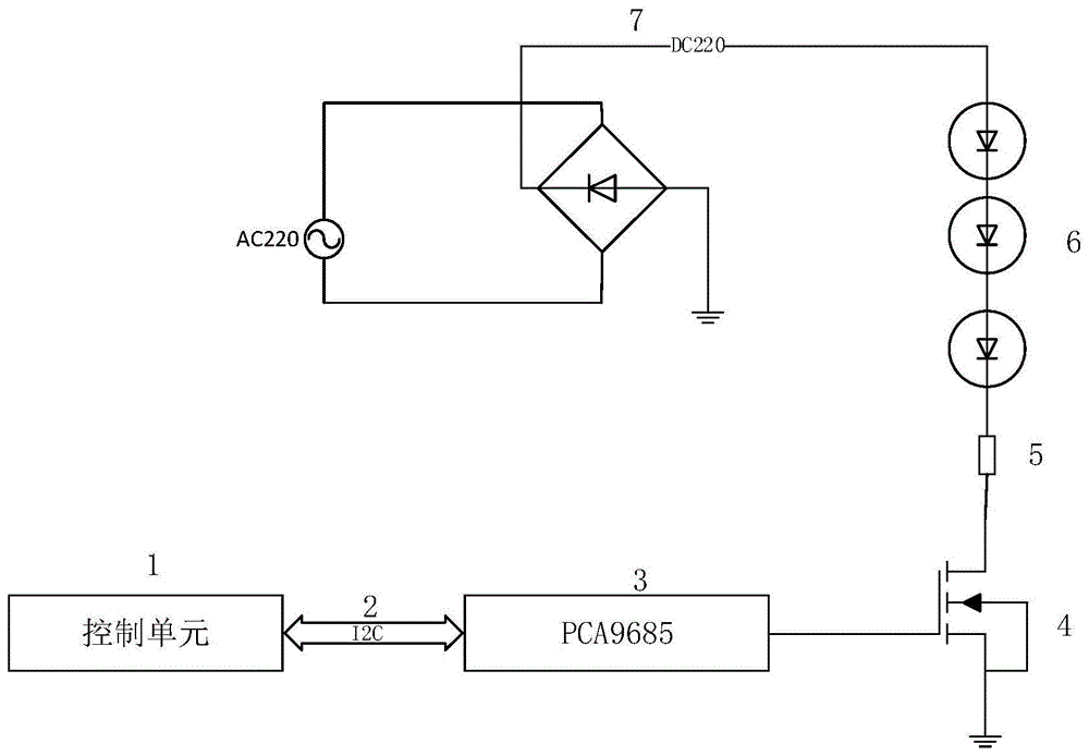 一种多通路LED灯串调光控制电路的制作方法