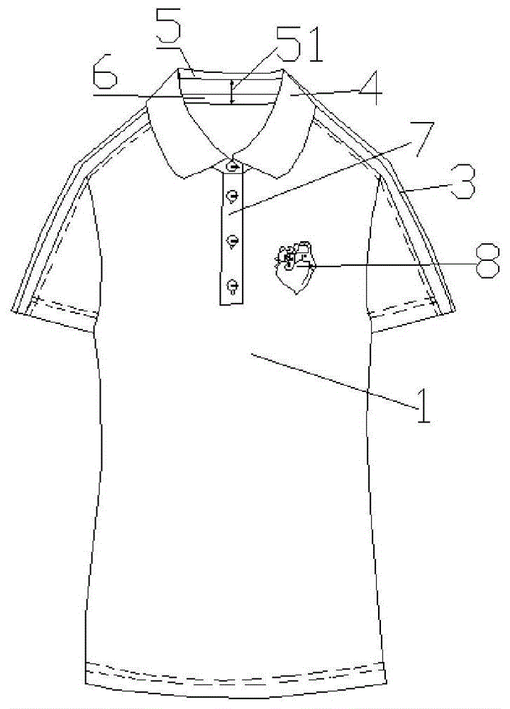 翻领T恤的制作方法