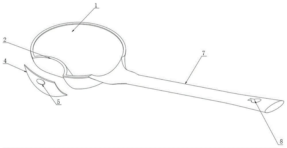 一种隔油清汤勺的制作方法