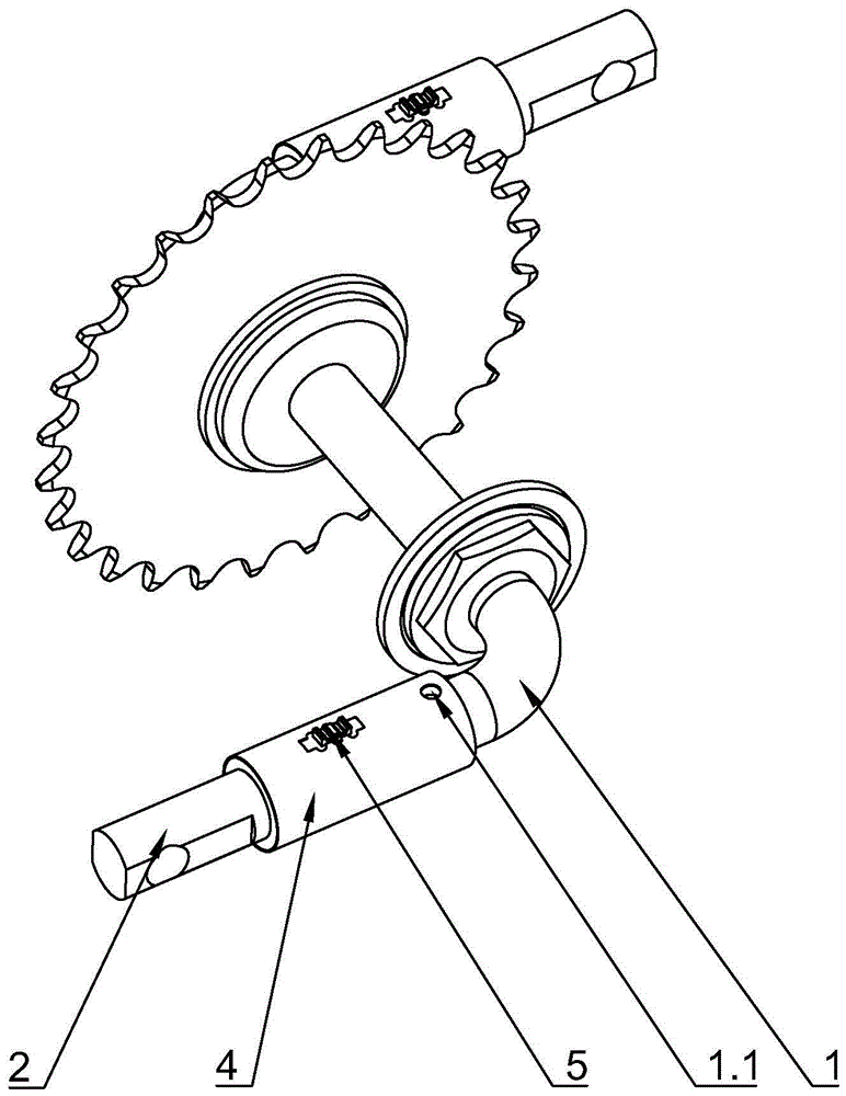 自行车旋转曲柄的制作方法