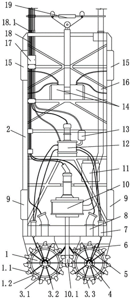 水力机械联合破岩铣轮、双轮铣槽机及其成槽施工方法与流程