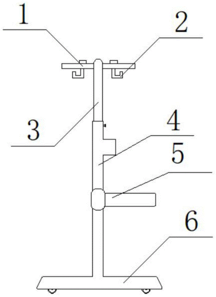 一种综合护理用吊水支架的制作方法