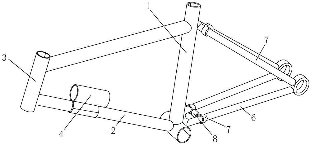 一种钛合金自行车车架的制作方法