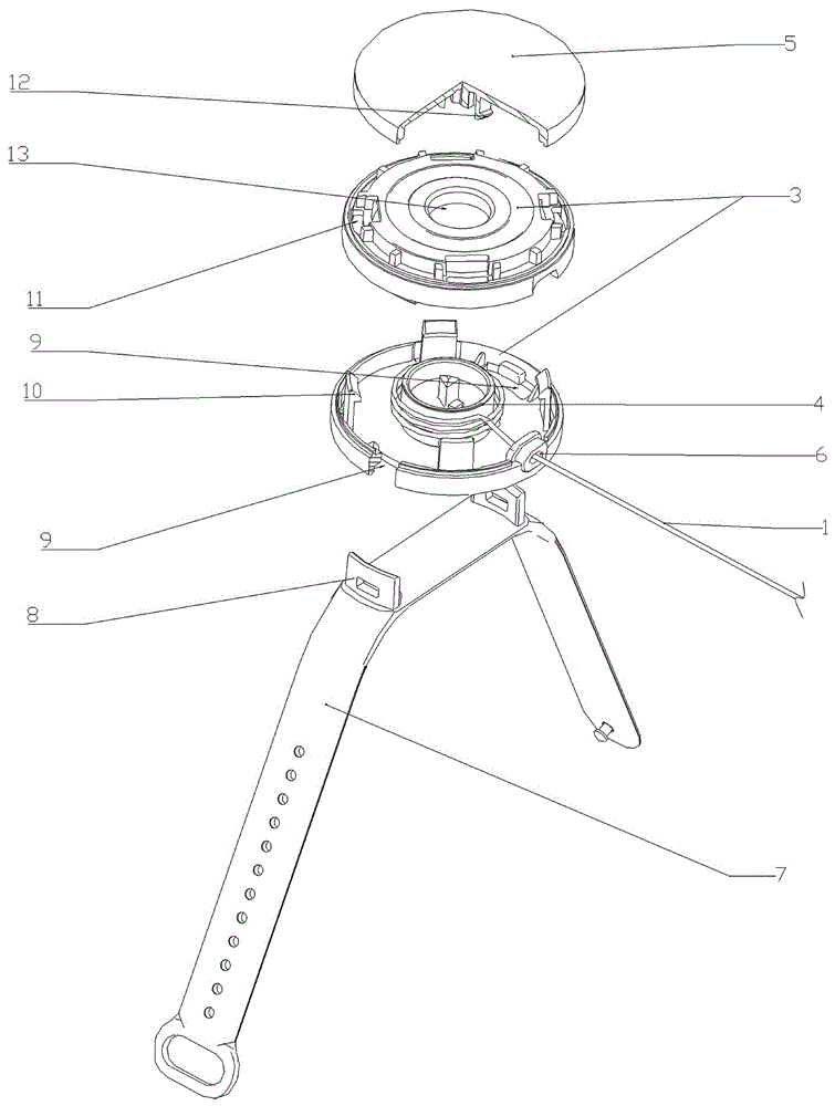 一种双面擦窗器的绳索收纳器的制作方法