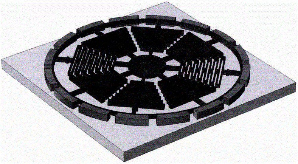 一种基于图形化补偿的模态匹配式微机械Z轴环形谐振陀螺的制作方法