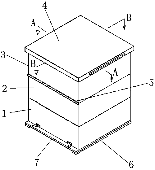 短框多层多用途中蜂箱的制作方法