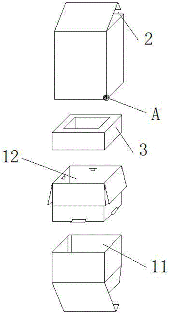 立体展示卡纸包装盒的制作方法