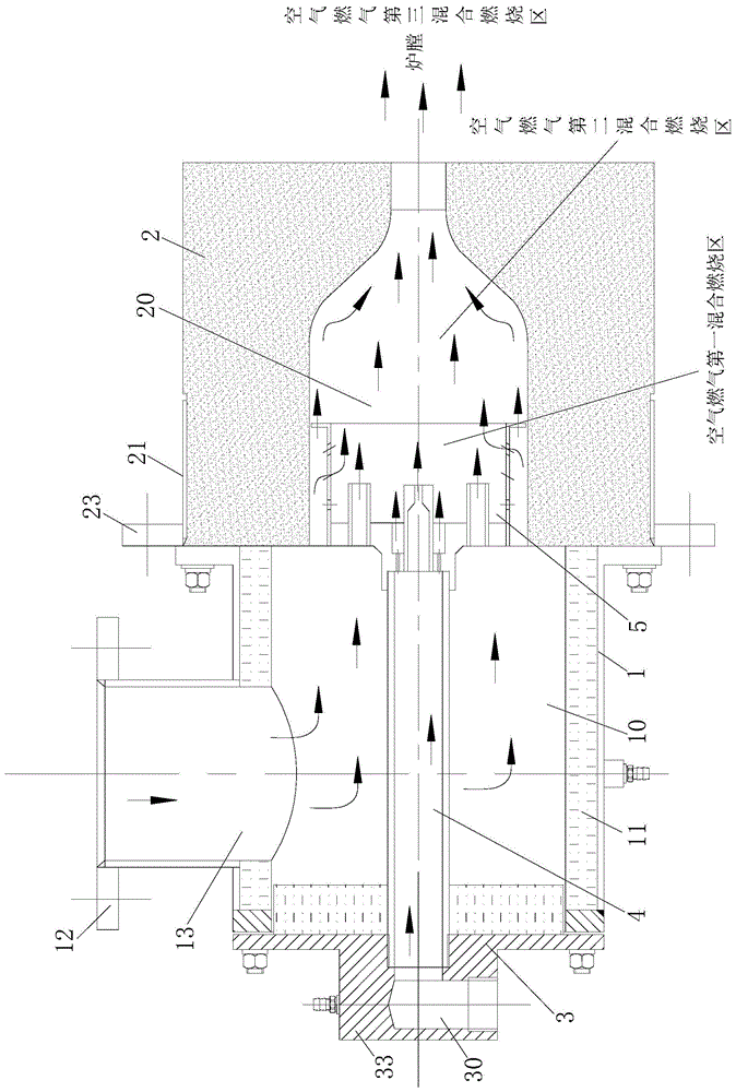 低NOx宽扁平火焰烧嘴的制作方法