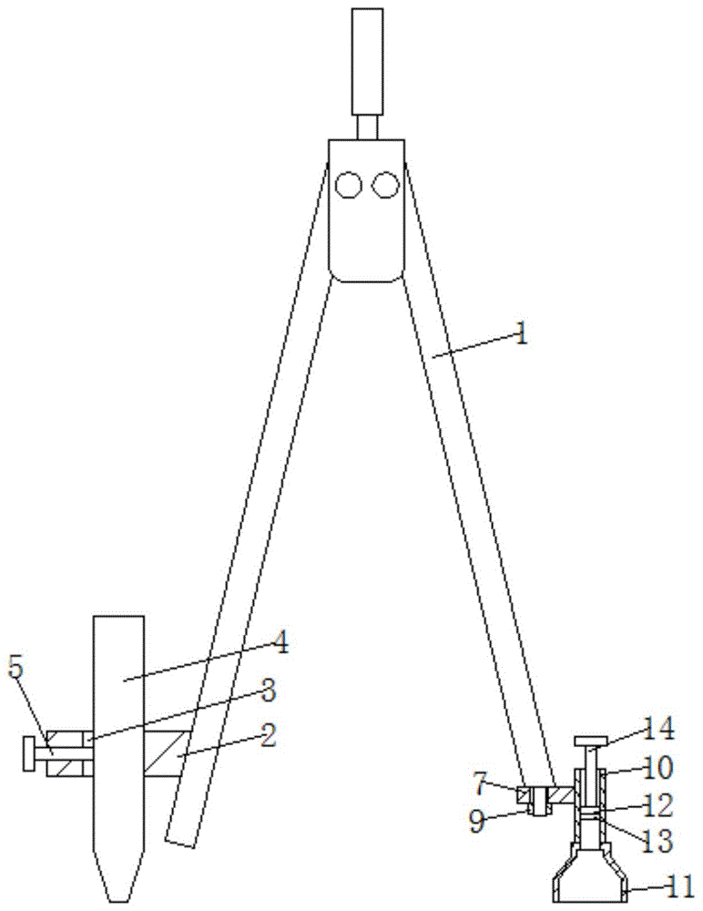 一种便于数学教学使用的画图工具的制作方法