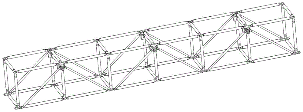 一种面向在轨组装的可展收桁架结构的制作方法