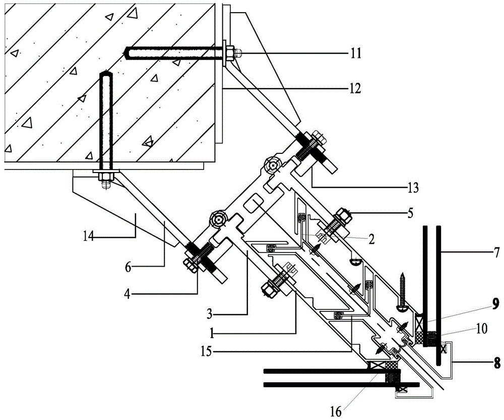单元式幕墙系统的转角结构的制作方法