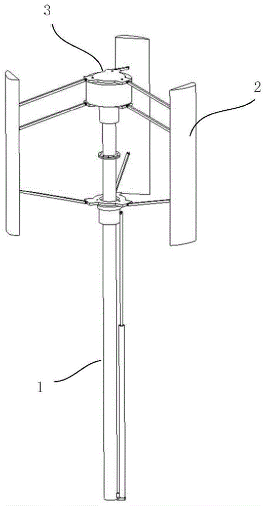外推式半径可调垂直轴风力发电机及控制方法与流程