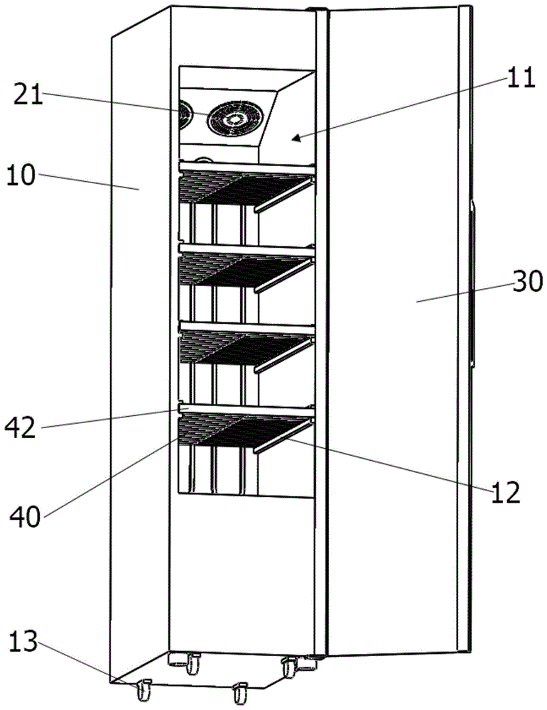 一种立式冷藏展示柜的制作方法