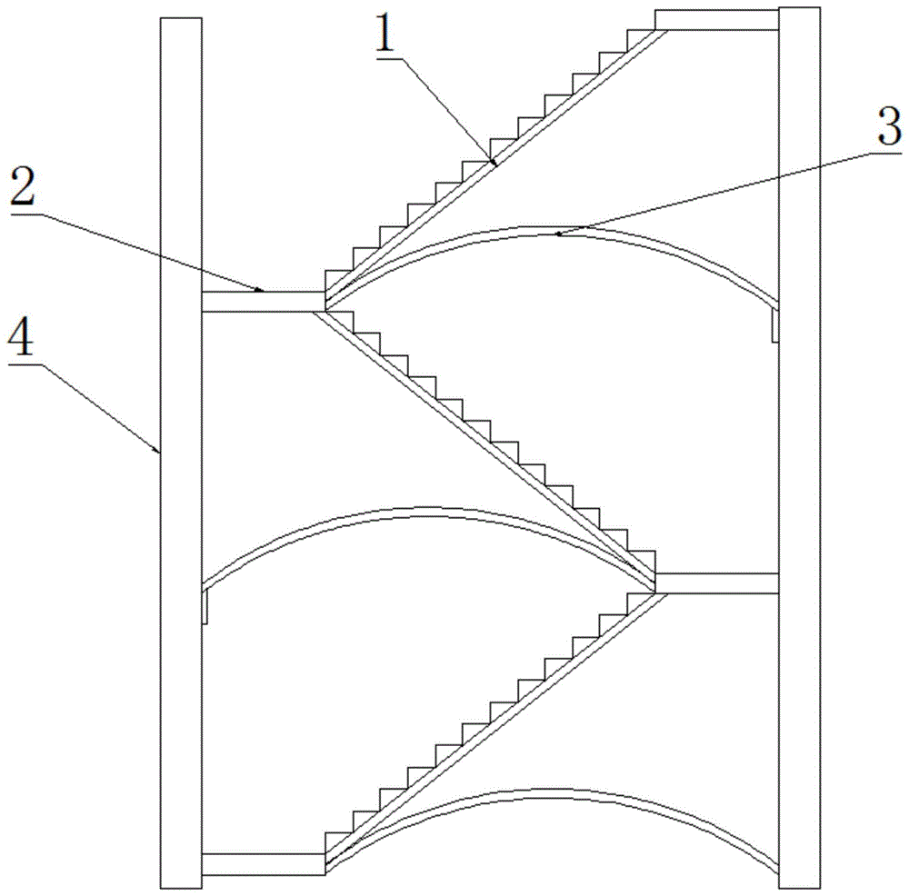 办公楼逃生结构的制作方法