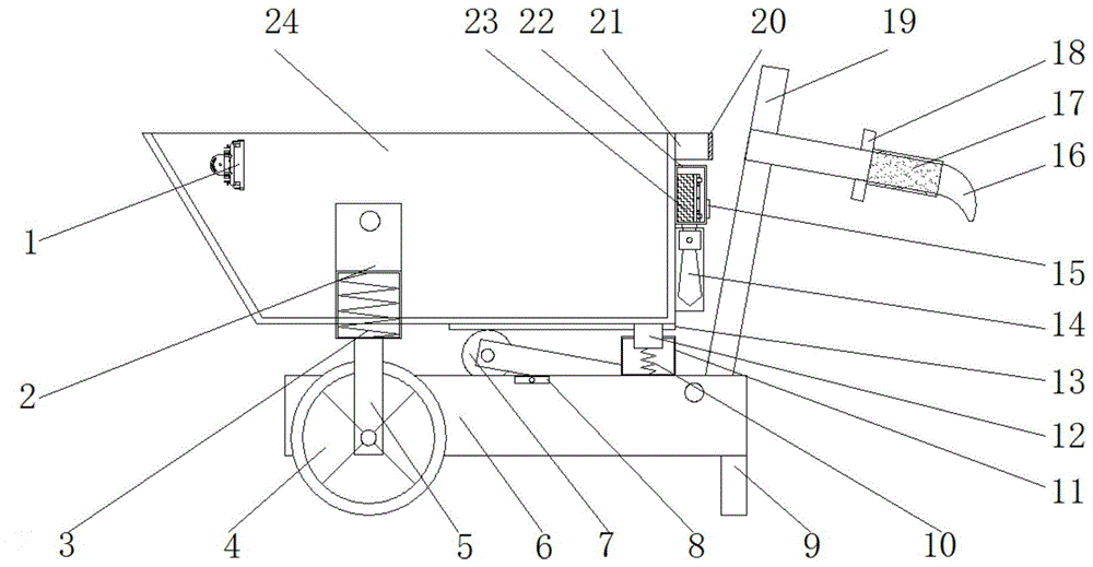 一种建筑施工用混凝土手推车的制作方法