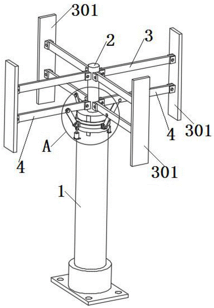 一种可调节垂直轴风力发电机的制作方法