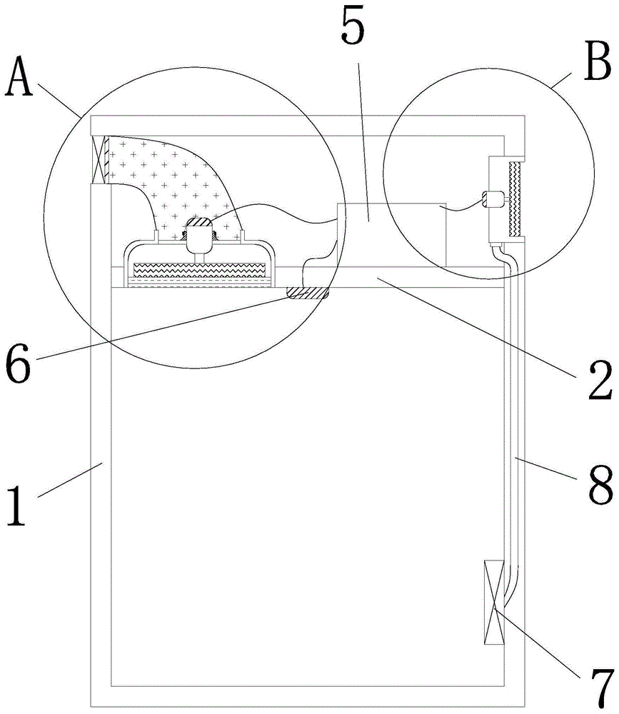 一种具有内部换气功能的电梯顶部结构的制作方法
