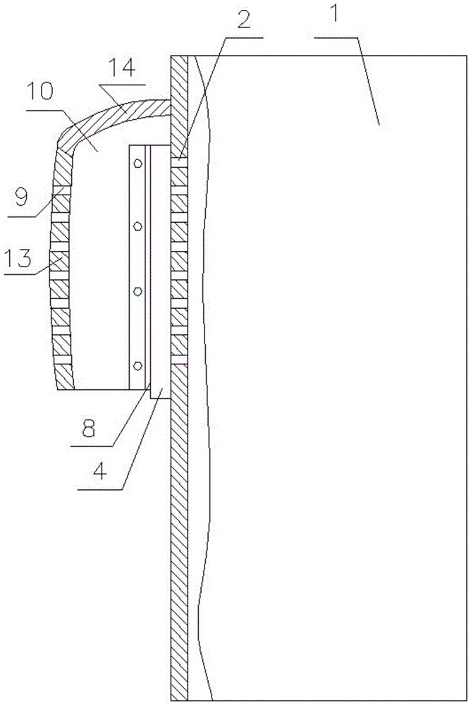 计算机主机箱散热口隔落灰装置的制作方法