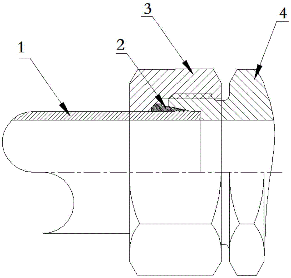卡套式管接头钢管长度的可调节装置的制作方法