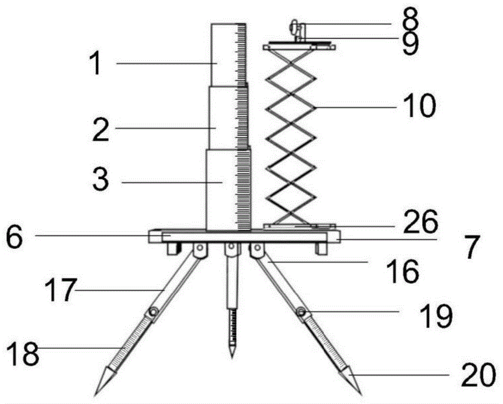 一种国土资源土地测绘专用塔尺的制作方法