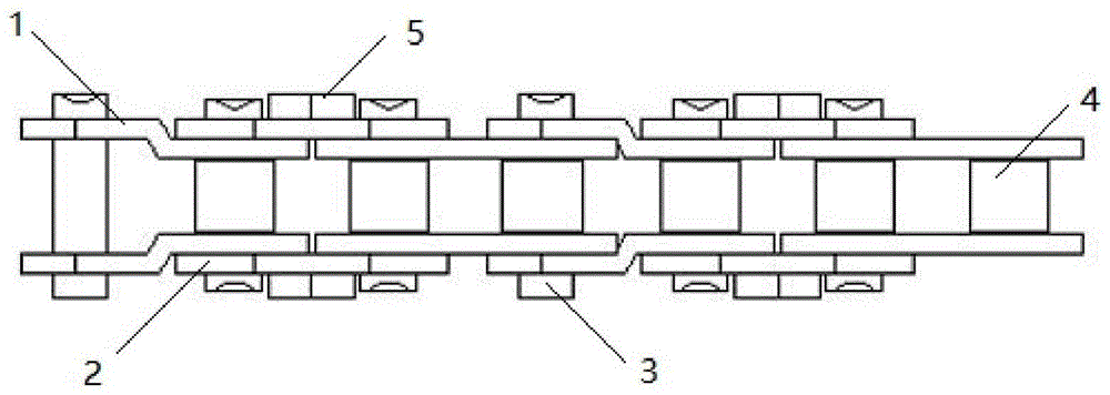 拉木机链条防脱轨挡板装置的制作方法