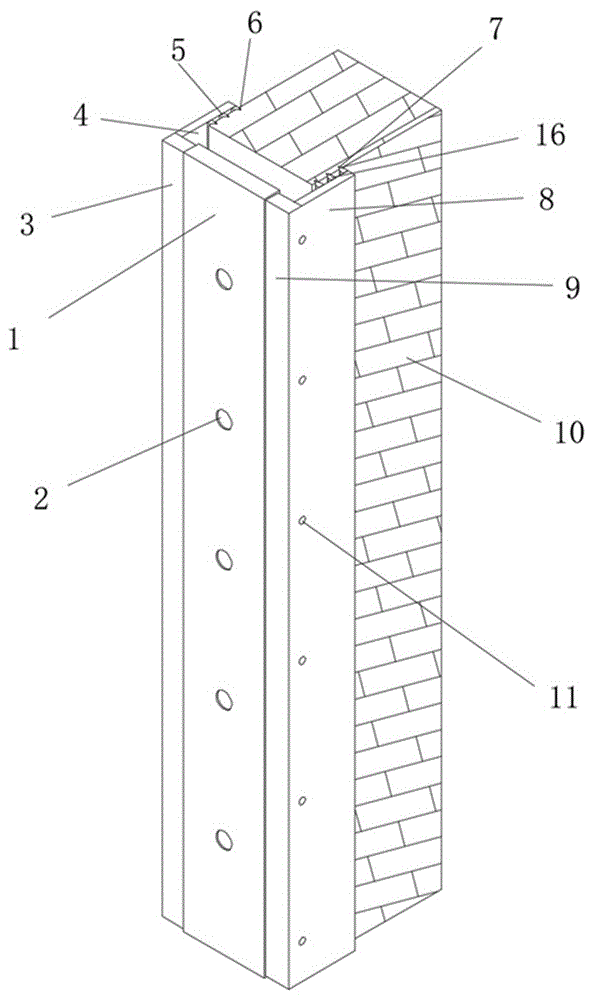一种门边框用带折边线条的密封结构的制作方法