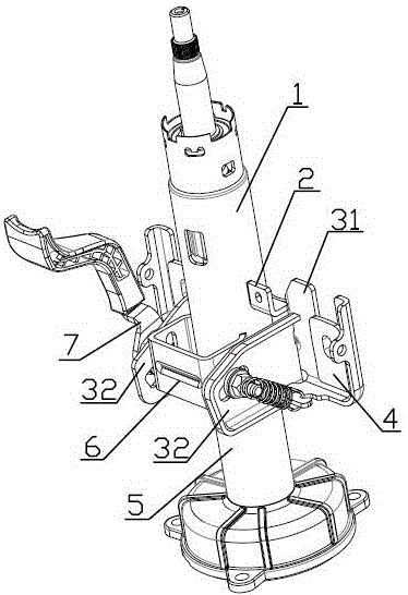 溃缩力稳定的汽车转向管柱溃缩结构的制作方法