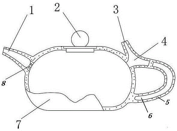 进气孔在把上的空心把陶制茶壶的制作方法