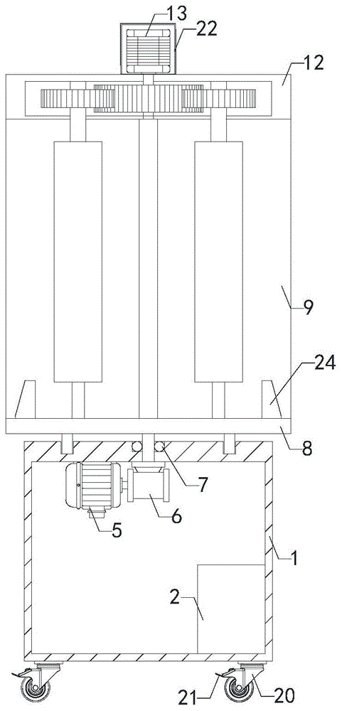 一种围油栏研制成品多方展示架的制作方法