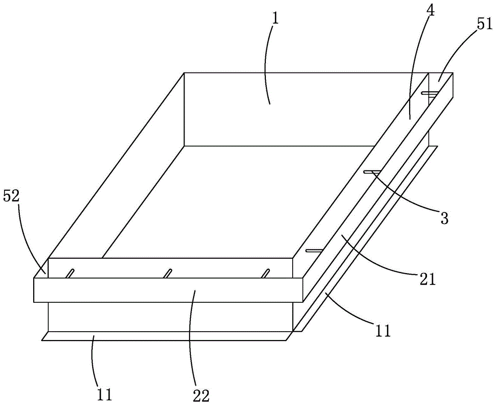 一种烟道反坎浇筑模具的制作方法