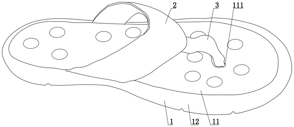 一种记忆棉按摩防臭凉鞋的制作方法
